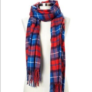 Gap Red & Blue Lumberjack Plaid Scarf